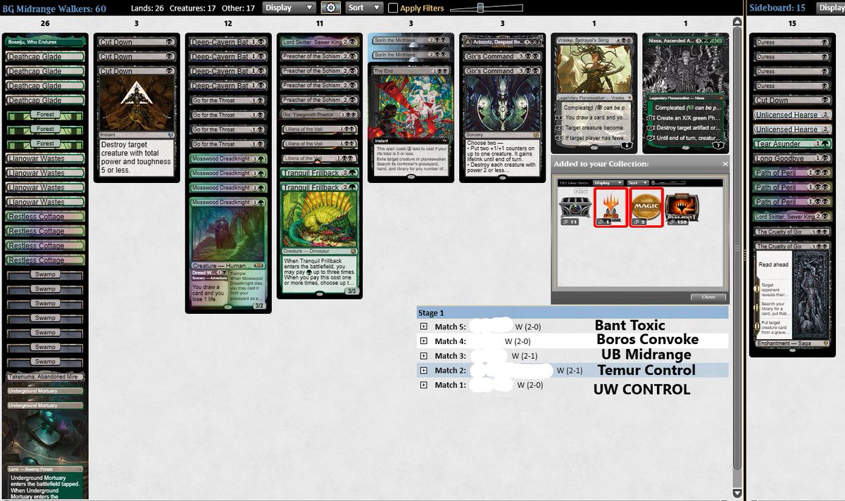 Trying out a different built of BG Midrange and immediately paid off! I was having trouble against ctrl variants and ramp ofc. Gonna try it more but felt promising.
<a href="/fireshoes/">Robert Taylor🔥 ➡️ Shoebox.gg</a>