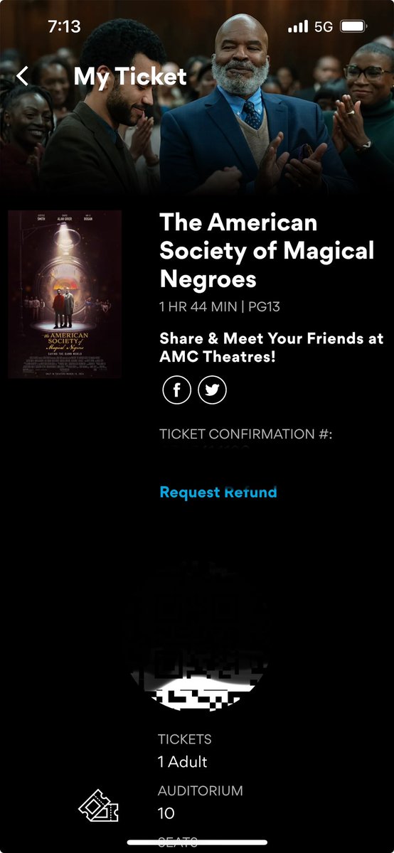 #AMC $AMC - Watching #TheAmericanSocietyofMagicalNegroes #atAMC today.

@AMCTheatres @CEOAdam