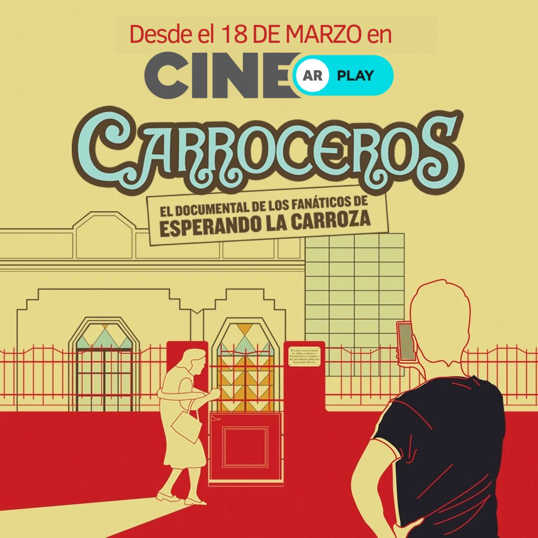 Buenas noticias al fin! 
A partir de mañana se puede ver #gratis en <a href="/CINEAR_/">CINE.AR</a> 
#CarrocerosDocumental de <a href="/urfiel/">Denise Urfeig</a> y <a href="/marianofrige/">Mariano Frigerio</a> ❤️‍🔥
#CineNacional #esperandolacarroza <a href="/cinearg_unido/">Cine Argentino Unido</a> 🫶🏻
