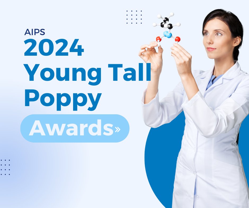 One more month to go until the 2024 Young Tall Poppy Science Award nominations close!

This is the perfect time to read over your submission and click the submit button.

aips.net.au/2024-young-tal… 

#auscienceawards #youngtallpoppy #ytp24 #australianscience #earlycareerresearcher