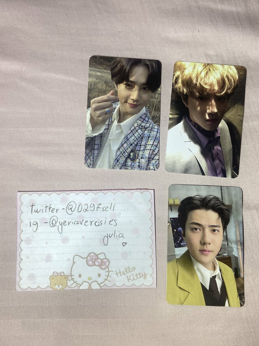0297sell's tweet photo. VENDA/VENDO photocard exo suho solo sehun 

frete: 11 (fixo) ou superfrete (calcular)

25 | 25
25 

troco pela minha wl da sakura (lsf) 

vídeos e dúvidas só chamar na dm 💌 https://t.co/pSpx7PCwoa