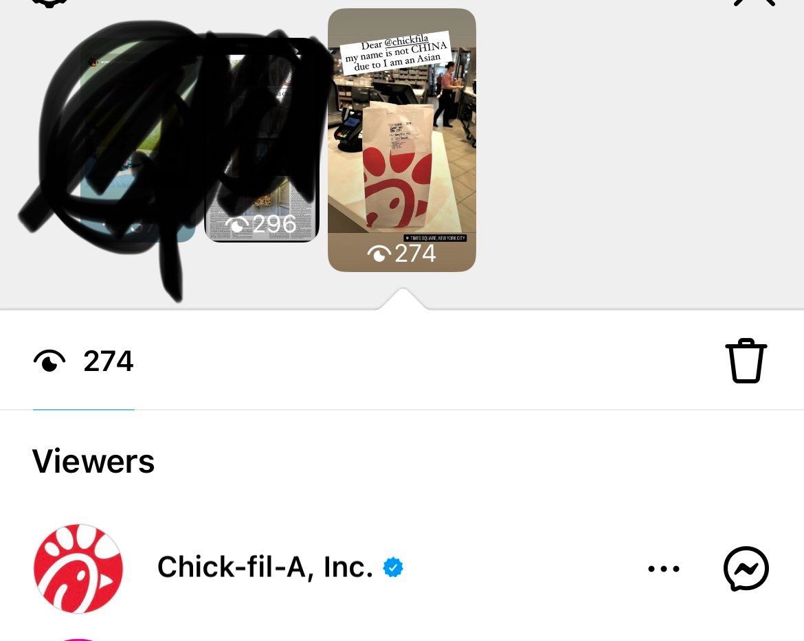 Dear <a href="/ChickfilA/">Chick-fil-A, Inc.</a> My name is not China even I am an ASIAN. This is quite disrespectful how to treat a customer. And I shared this to this on my IG they saw my social media still didn't response. What a great company #chickfila