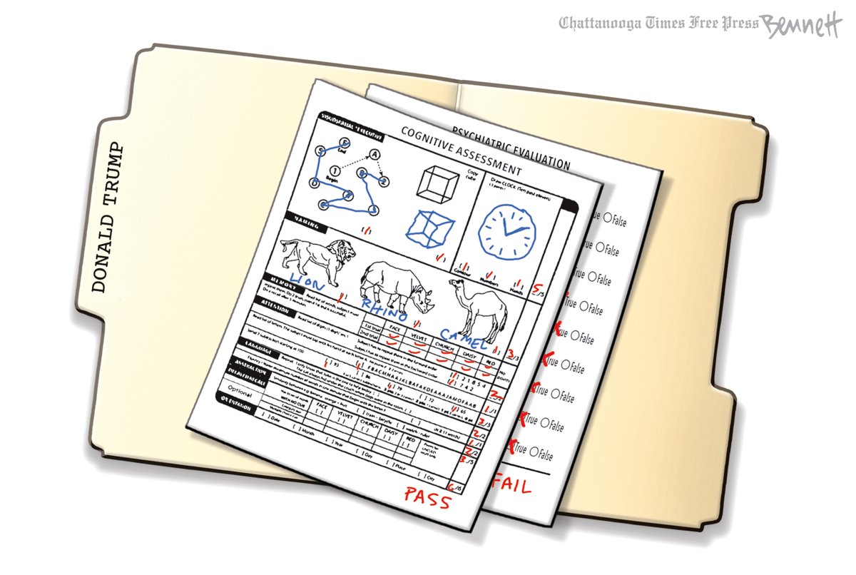3/19/2024- Testing #DonaldTrump #CognitiveAssessment #PsychiatricEvaluation #CertifiablyInsane #AVeryDangerousMan tinyurl.com/bdhh37uv