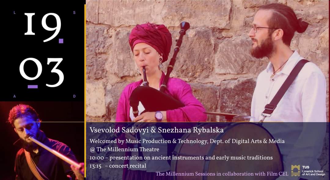 _UICP's tweet photo. Don't miss tomorrow Vsevolod Sadovyi &amp; Snezhana Rybalska giving an exciting presentation and a concert recital @ The Millennium Theatre Limerick https://t.co/w4BcOrPwPi