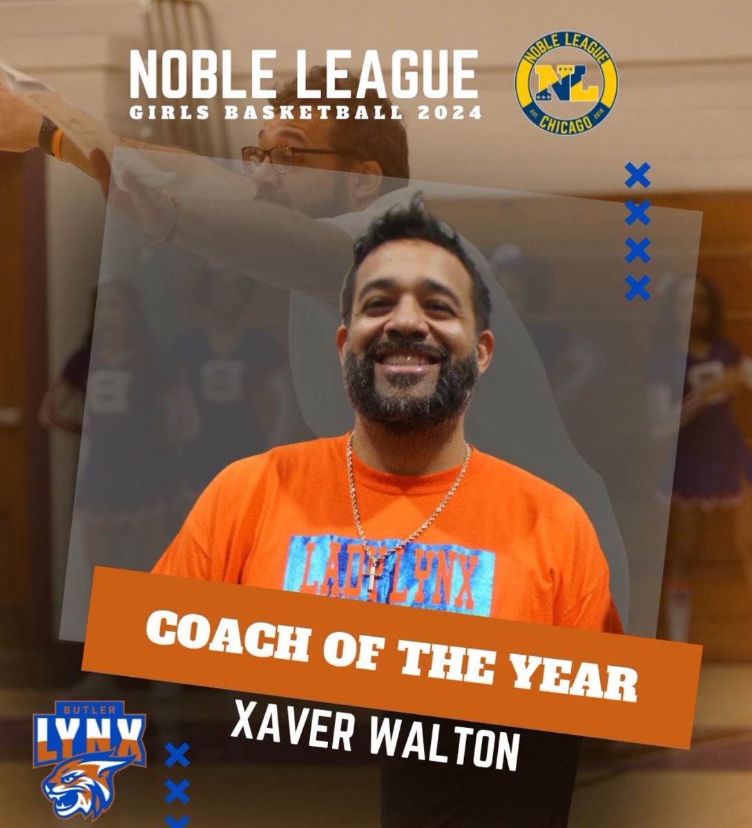 3/13/2024 - Congrats to Coach X for being Coach Of The Year 

#ButlerCollegePrepGBBALL 
#LadyLynxBCP 
#itstheBUTLERway 
#LynxEatemUp🐯 
#GoLynx🏀🧡💙 
#FeartheLynxBCP
#LadyLynxwantitall 
#LadyLynxRedemptionTour 
#MoreHeat