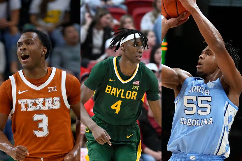 SportsDayHS's tweet photo. Looking for players to root for in the NCAA men's basketball tournament? 🤔

@DMNGregRiddle brings you 10 Dallas-area locals to watch in the Big Dance: https://t.co/ehCITxnd23 https://t.co/T0kfqPMg9Y