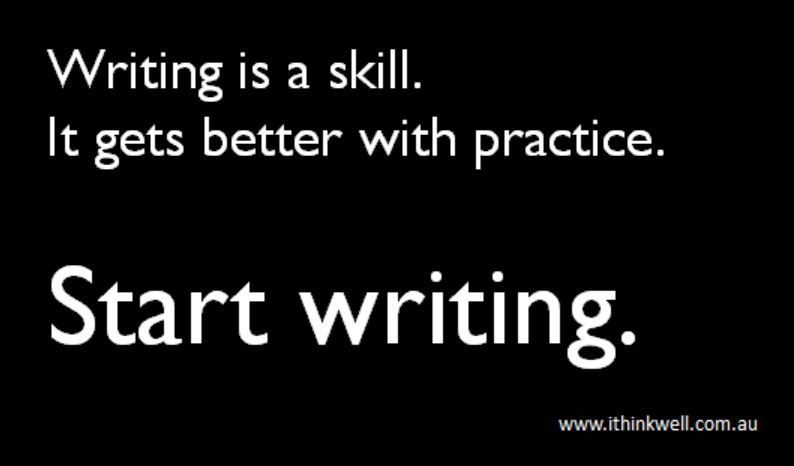 Writing is a skill. It gets better with practice.
And if you don't think you're good at writing - then you need to practice more.
Take every opportunity to practice.
Experiment delayed - do some writing.
Reading literature - write as you read.
Writing workshops.
Writing groups.