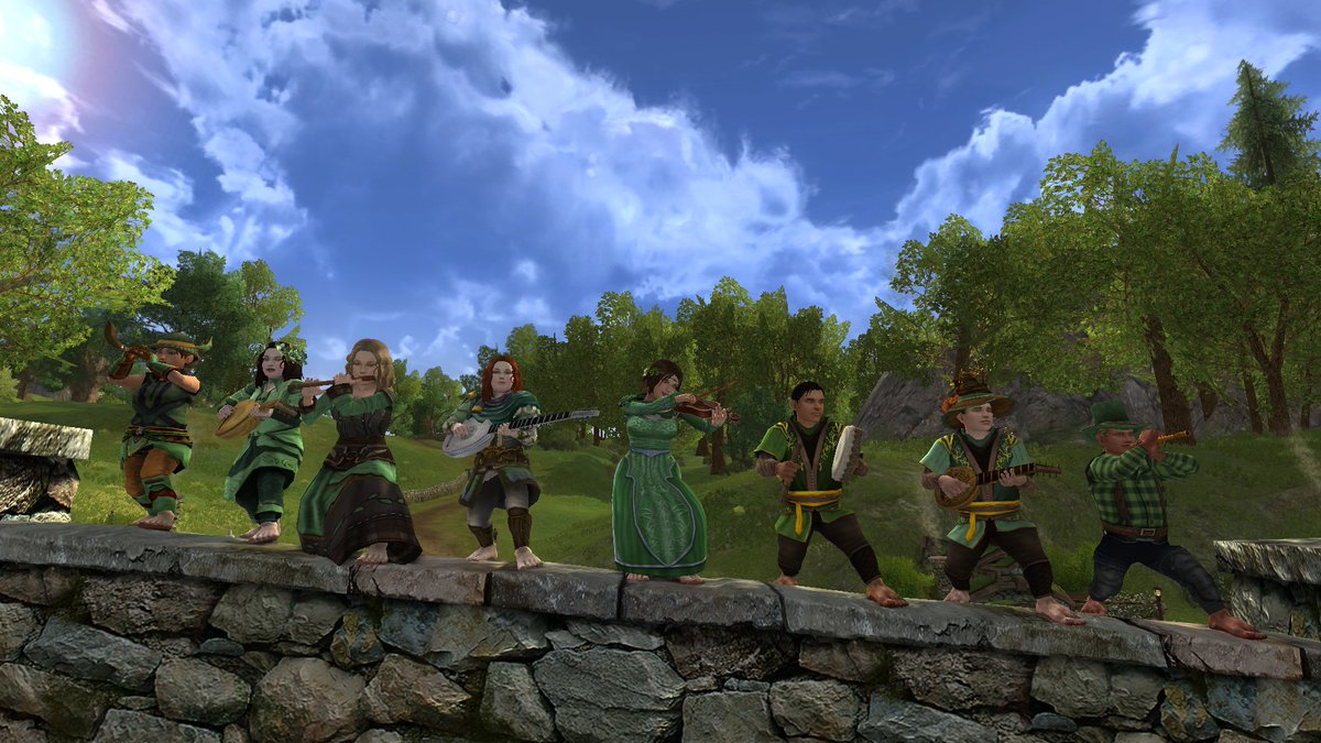 IkeIllmore's tweet photo. Some screen shots from the Bullroarer Took Day Celebrations in Brockenborings, yesterday on Laurelin. 5/5 #LOTRO @LotroFamily #LotroMusic https://t.co/nt85GlLo4r