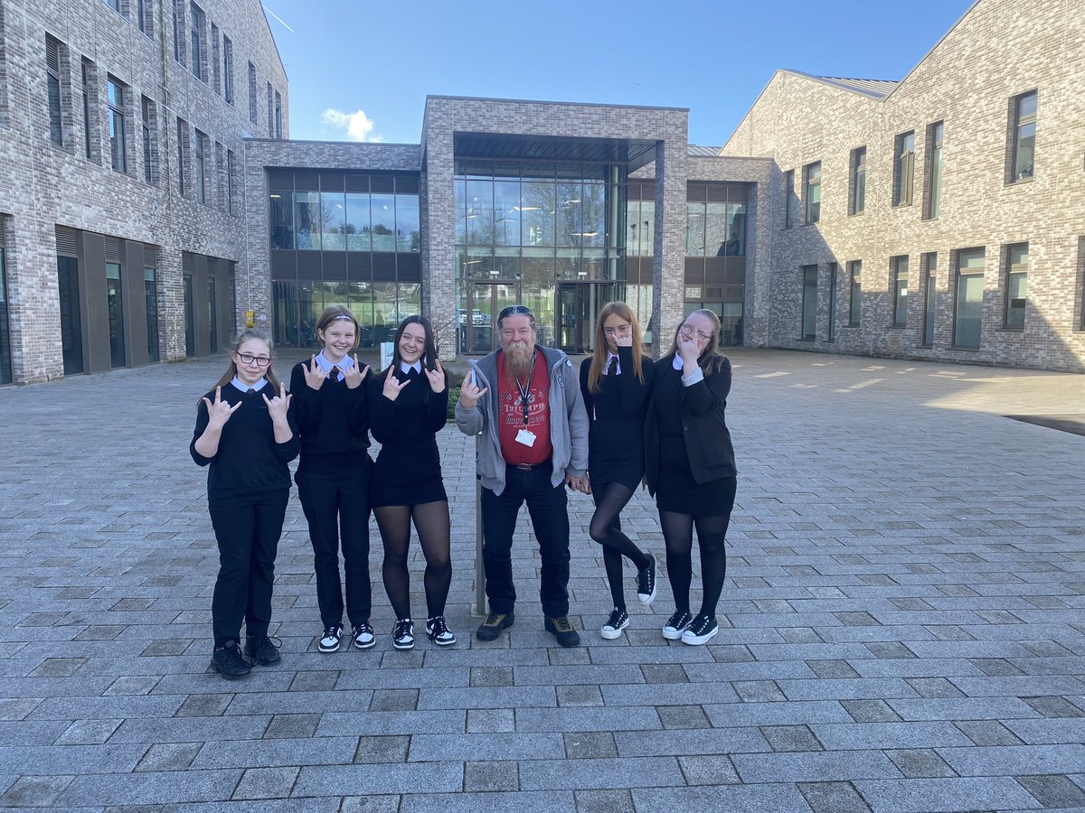 Provost Jim Todd stopped by this morning to chat to some of our S1 and S3 pupils about ways of raising awareness of our many pupil successes in the local community