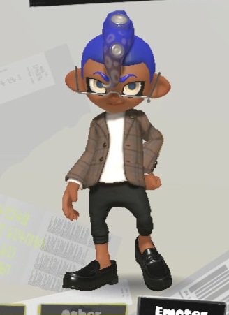 I almost forgot to post Chill Season drip for splatoon 3. Bit late but whatever.

Starting with the only 2 without a weapon. (ignore the slosh, its just cause I liked the pose. Imagine it as a boom box instead maybe)