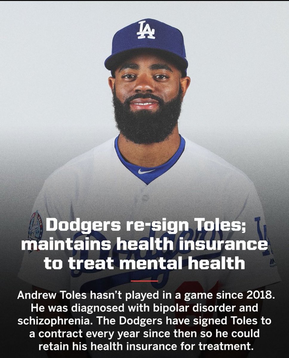 Way to go @Dodgers! #BipolarAwareness