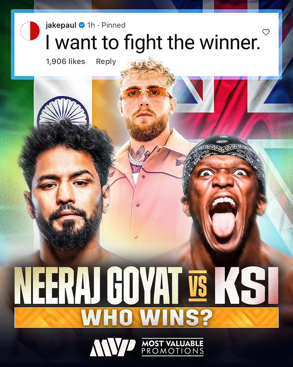 Neeraj vs KSI Neeraj Goyat has challenged KSI to fight him. Will KSI accept and if so who wins? #NeerajGoyat #MVPIndia
