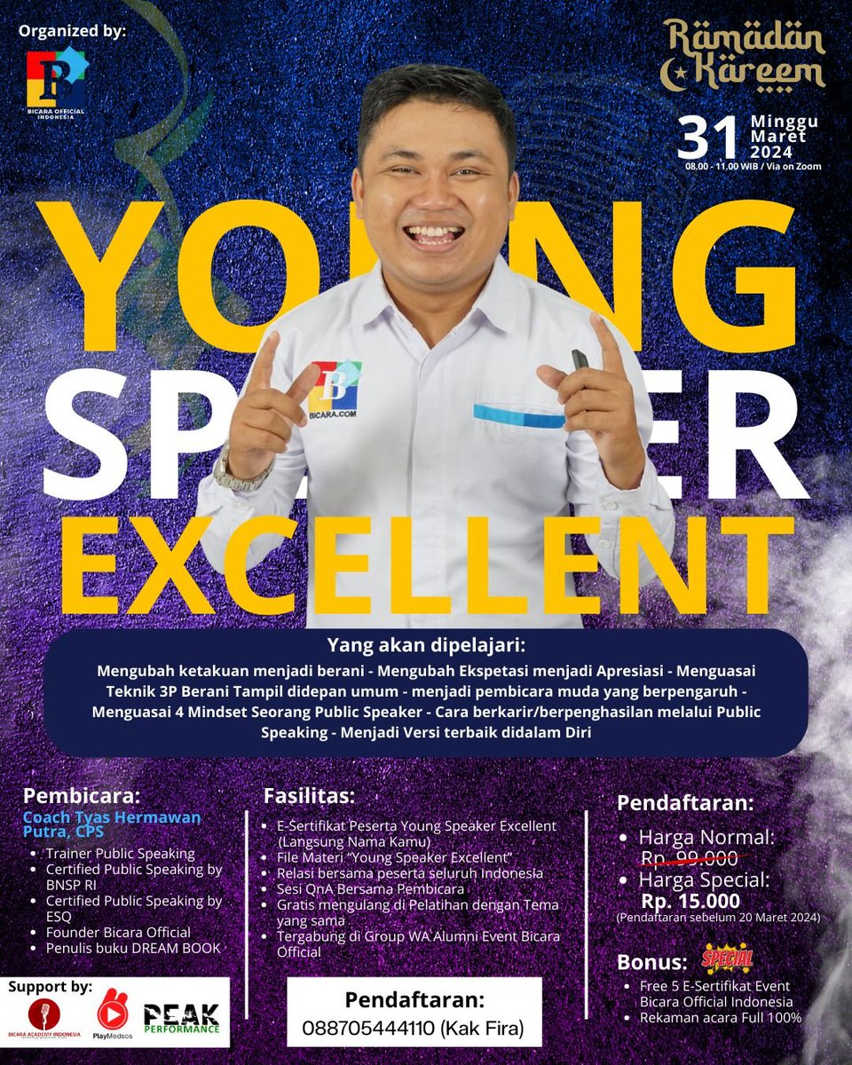 Yuk ikutan webinarnya! banyak ilmu yang bisa kamu dapat lho!
cp: wa.me/+6288705444110
#zonajajan