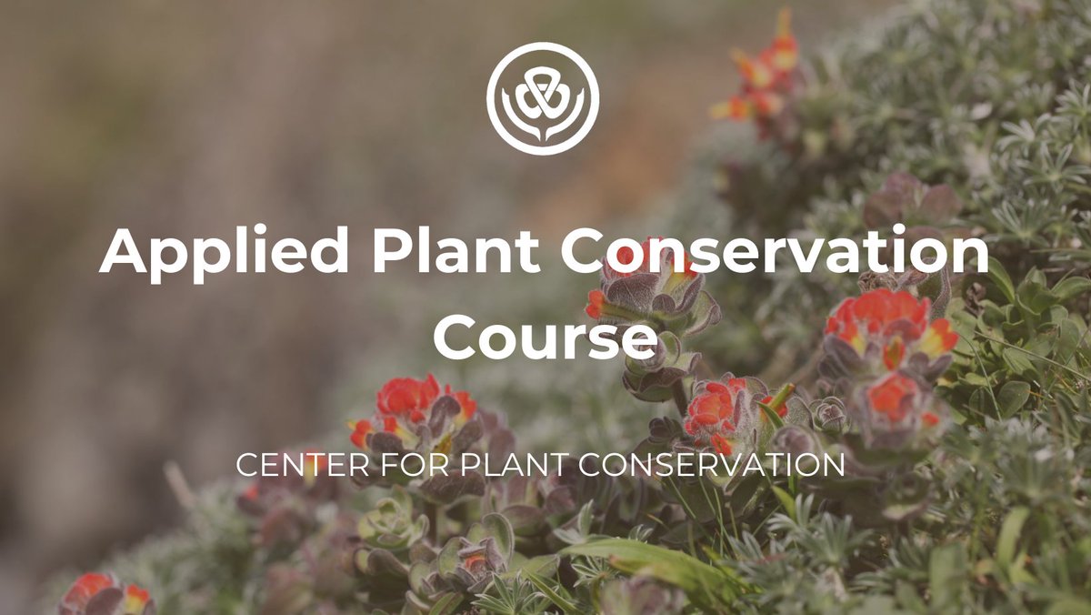 Are you a student of botany &amp; ecological studies? Or a professional in the botanical workforce? Then this post is for you! CPC’s Applied Plant Conservation Course is an in-depth exploration of plant conservation open to everyone &amp; at no cost! 🔗 bit.ly/3Ifxu90