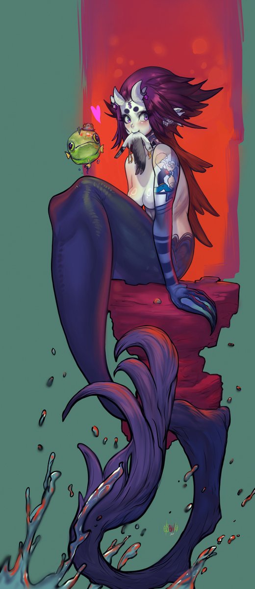 「Mine Mine Mermaid. Another test. 」|Elsevilla ✰ artのイラスト
