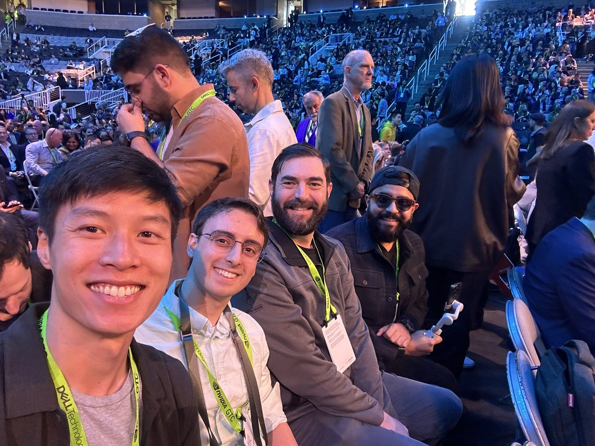 nonmayorpete's tweet photo. So awesome to watch the GTC keynote with  @mreflow @bilawalsidhu @MattVidPro ! https://t.co/gEQ3ZR2Hvs