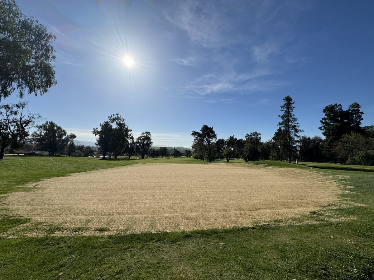 It’s officially 2024!  First aerification assistance of many coming. Thank Mark and crew at The Villages in San Jose!