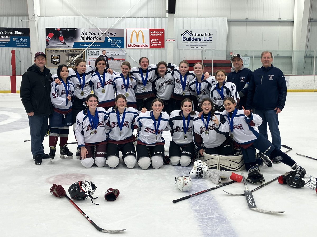 Belmont U14 won gold at the Maine Hockey Challenge @belmontonian