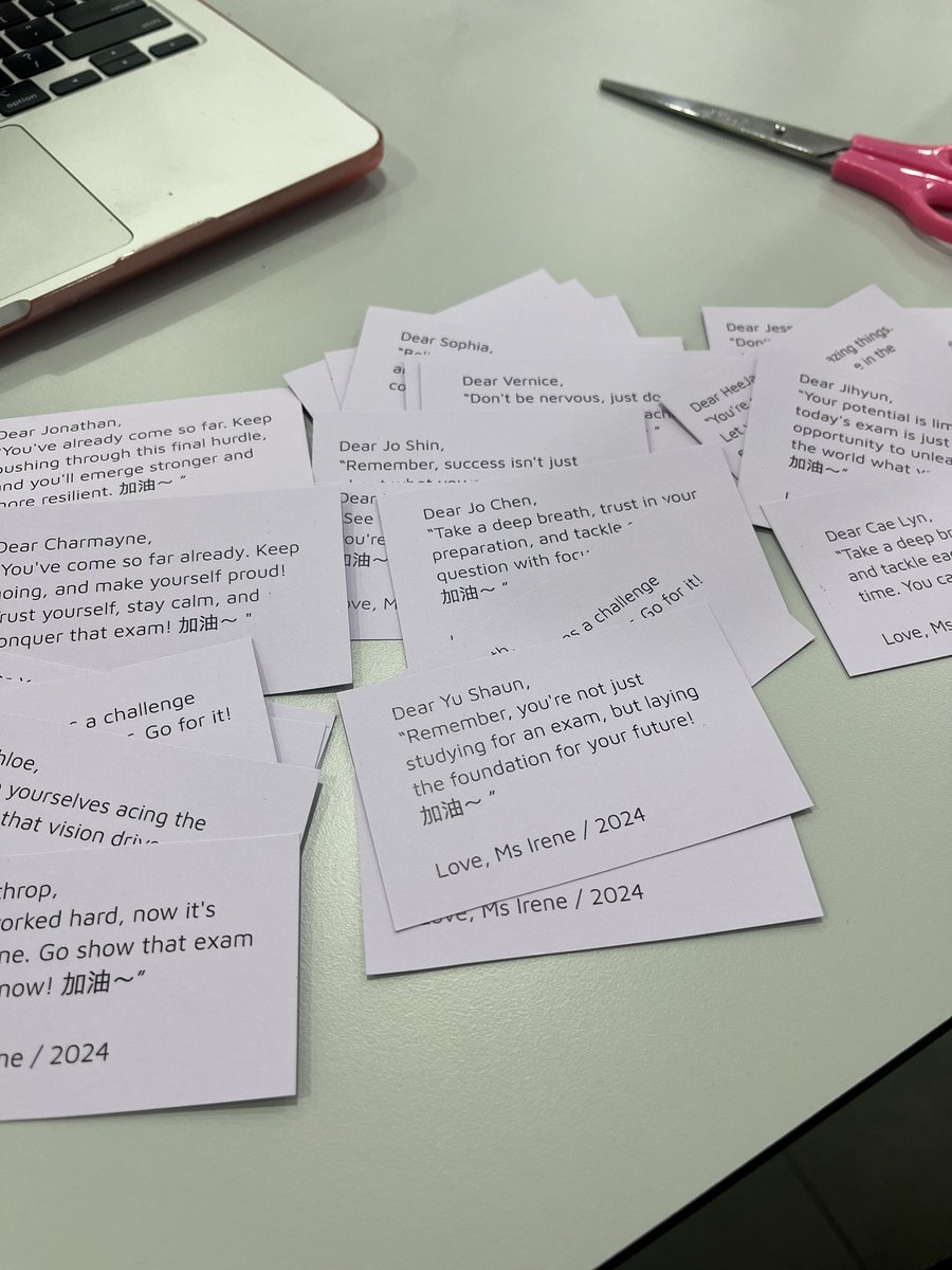 Wishing my Year 9 &amp; Year 11 students the best of luck on their Mandarin IGCSE paper! 加油 🔥#44OfThem #LearningJourney