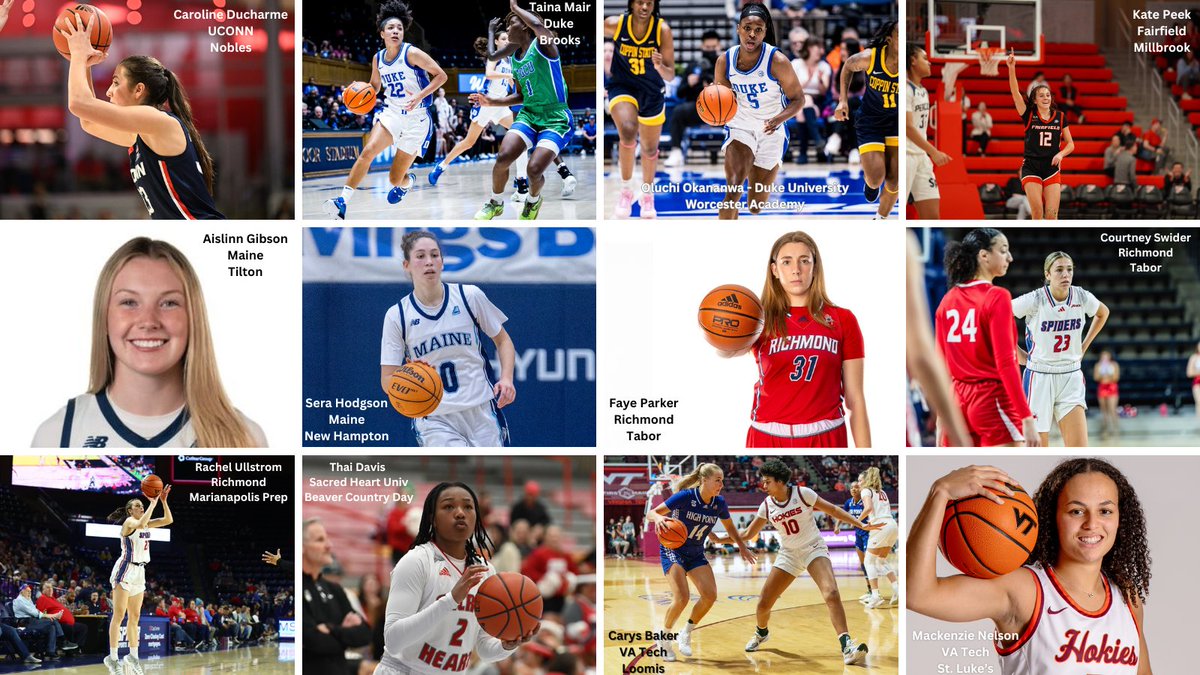 NEPSGBCA's tweet photo. HUGE Congratulations to our alumni who have all advanced to the 2024 NCAA Tournament! Wishing them and their teammates the best of luck as they compete on college basketball's biggest stage. All photos credit to their respective athletic departments. #NEPSACalumnae #MarchMadness https://t.co/rIxbbeXWbh