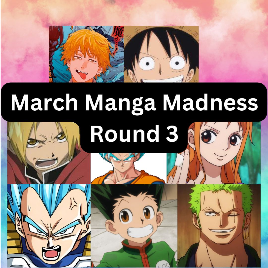 Round 3 of our March Manga Madness is here! We're coming off an explosive 2nd round, with Nami overtaking Naruto for quite possibly the biggest upset of this tournament!

Cast your vote in the teen room (or the link below) for your favorite characters.
buff.ly/3IJZv8Y