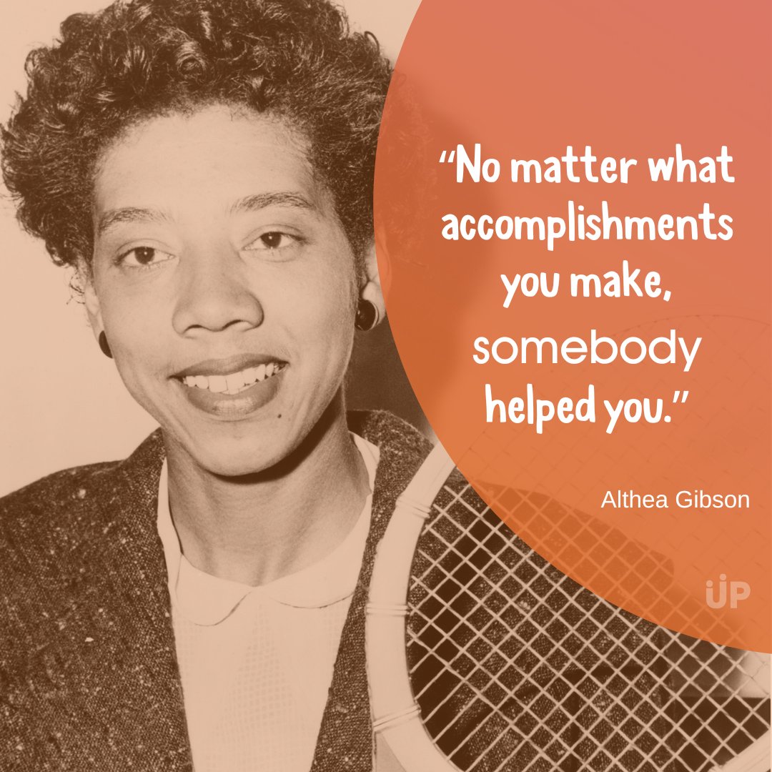 Reflecting on the wisdom of Althea Gibson, a mentor who understood the power of support. 🌟 Let's celebrate those who uplift us on our journey to success! #MentoringMatters #AltheaGibson #SupportSystem