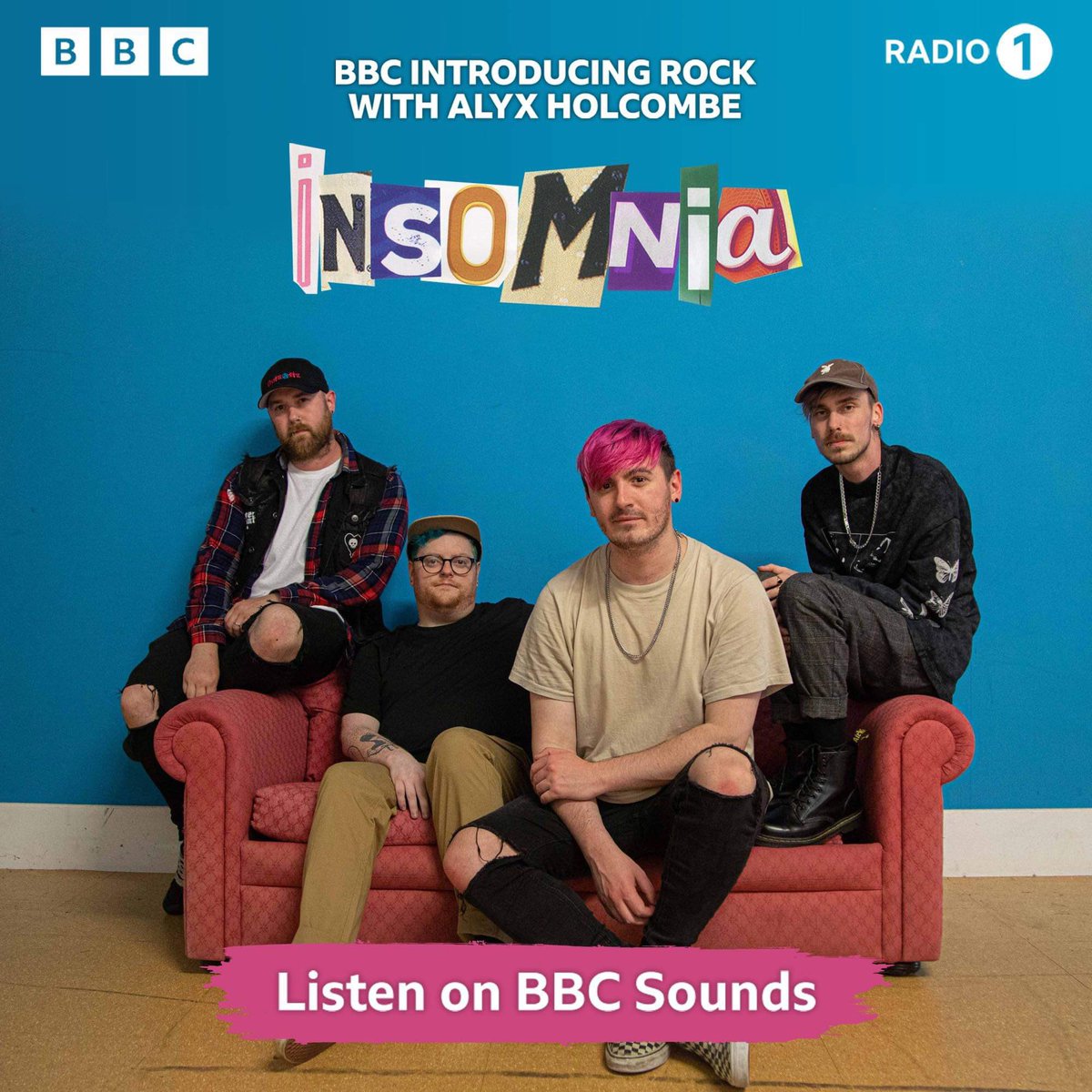 Ayo!! Tune into @BBCR1 tonight (or morning) and catch our new track Insomnia on @bbcintroducing Rock with @AlyxHolcombe! 🤘🏻 bbc.co.uk/sounds/play/li…