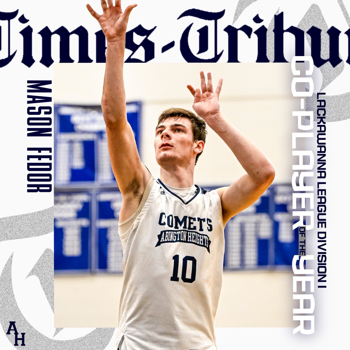 AHCometsBBB's tweet photo. Congratulations to our FOUR Times-Tribune Lackawanna League Coaches Division I First Team selections: 
Co-Player of the Year: Mason Fedor (SR)
Co-Player of the Year: Will Marion (SR)
First Team: Ryan Nealon (SR) 
First Team: Robby Lucas (JR)
#CometCountry https://t.co/BlZv9VGyzN