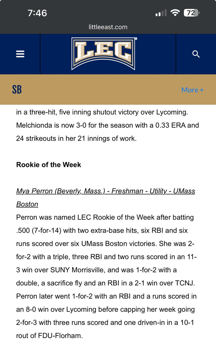 How to start a career! Congrats <a href="/MyaPerron/">Mya Perron</a>