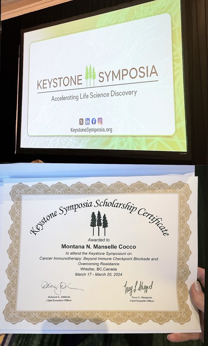Excited to share that I've been awarded a scholarship to attend the Keystone Symposia and present a poster! It's an honor to have the opportunity to share my research with leading experts in the field.🤩🙌
 #KeystoneSymposia