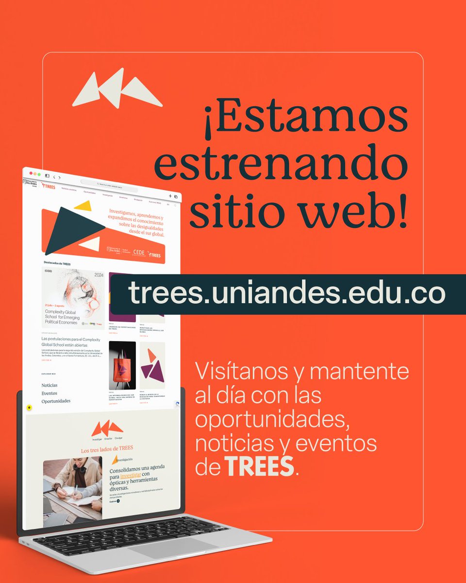 🌎💻 Visita nuestro sitio web para conocer más sobre nuestra iniciativa, componentes, oportunidades, noticias y eventos. Te esperamos en: trees.uniandes.edu.co 
#TREES #Desigualdades #SurGlobal #Uniandes