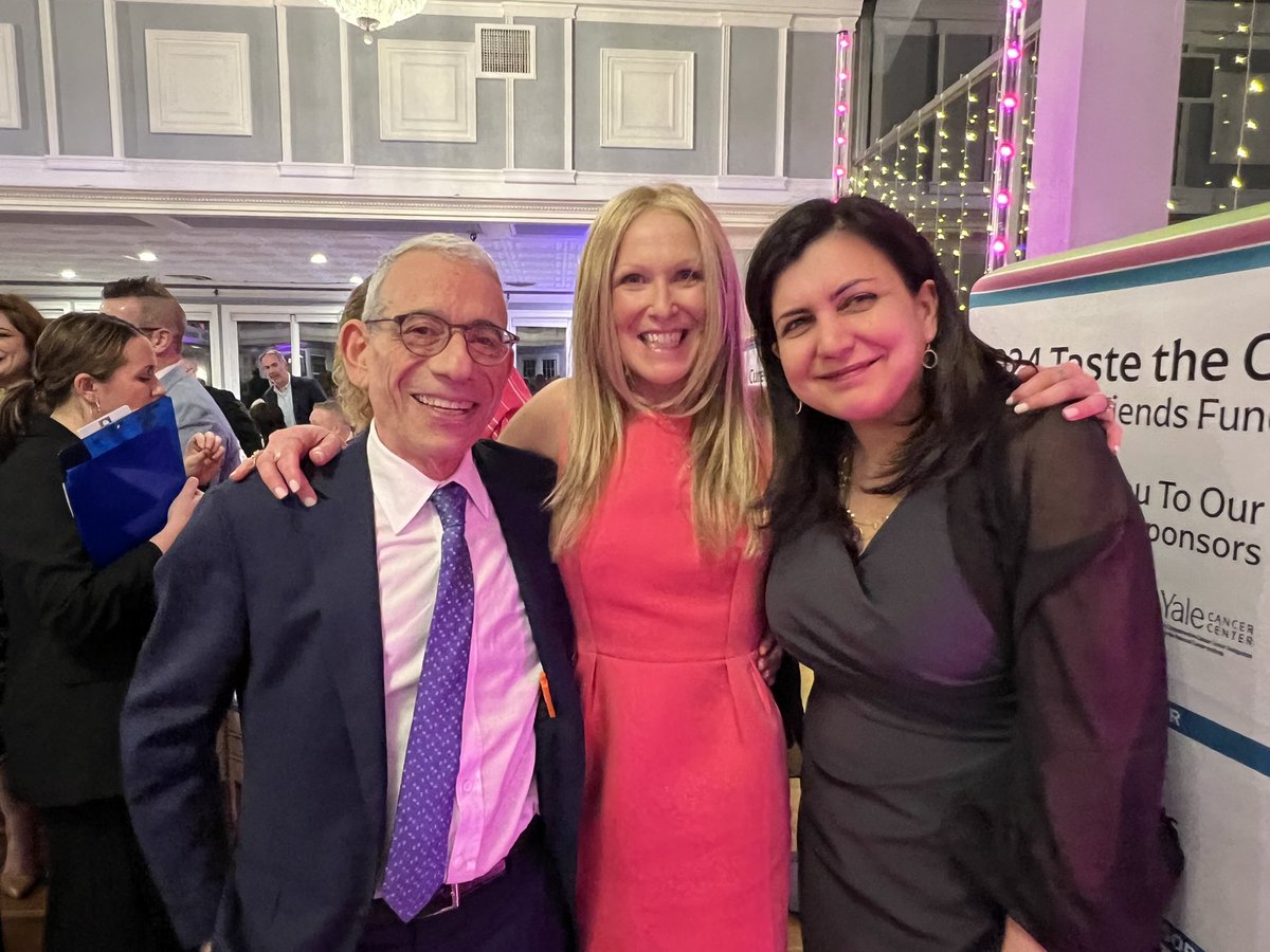 Amazing Friday night with my #dreamteam @DrEricWiner & @maryam_lustberg from @YaleCancer @YaleBreast @SmilowCancer @YaleMed raising money for #breastfriendsfund for #metastaticbreastcancer research 
TOGETHER we will fund a cure 💕
#bcsm #stageivneedsmore