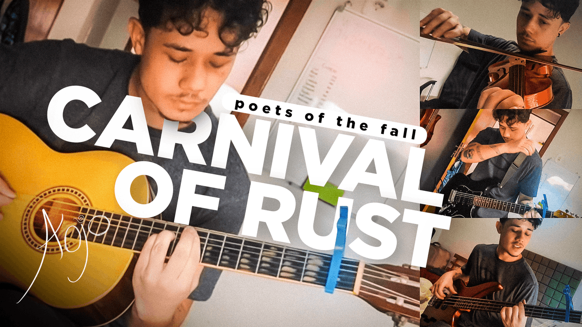JaumBAZ's tweet photo. Carnival of Rust Cover, depois de me viciar em @alanwake fui conhecer essa banda maravilhosa @PoetsOfTheFall, completo no meu canal https://t.co/sIQa7qaQKS
#poetsofthefall #carnivalofrust #song #music https://t.co/ovcvJpczl3