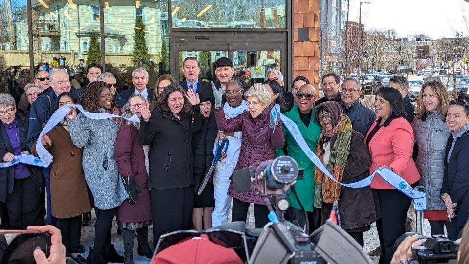 Thrilled to join @LifeAt2Life & @BHA_Boston to celebrate the JJ Carroll House—a new affordable housing redevelopment for seniors & folks w/ disabilities in Brighton. This project will help address the housing crisis in Boston while ensuring our elders are cared for with dignity.