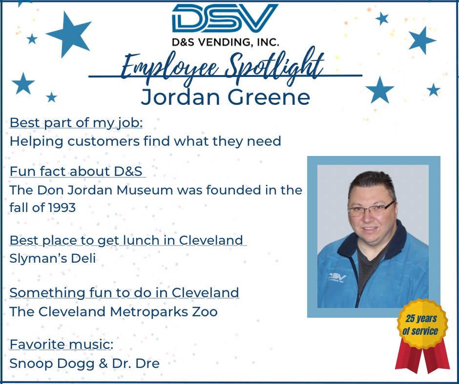 WOW! 25 years!! Time flies when you love what you do! Happy 25th Anniversary to our Sales Manager Jordan Greene! 🎉Thank you for your hard work and dedication. His dad and our founder, Don Greene would be very proud! #Congratulations #workanniversary #familyownedandoperated