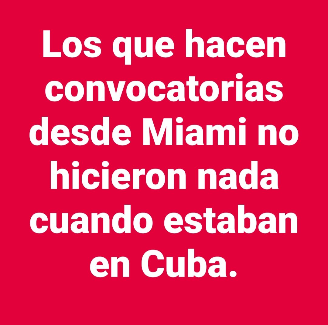 Gran verdad. 
#CubaEnPaz