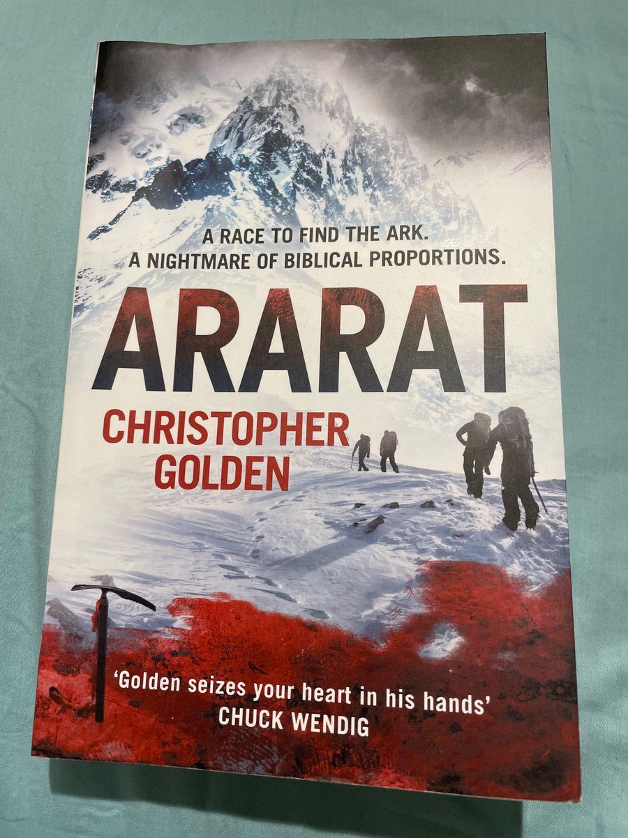 In my youth (a century ago), I trekked Ararat. The novel by @ChristophGolden brought so many memories from the legendary site, believed to be the resting place of Noah’s Ark. Gripping till the last page, the story makes readers dizzy from its high-altitude drama & terror. Epic.