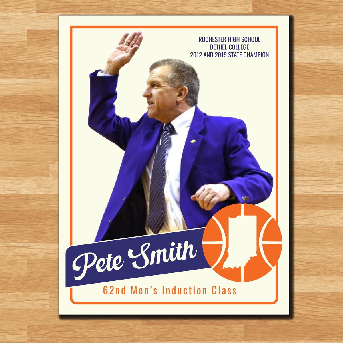2024 Inductees 🔵🏀🟠    

Pete Smith | Rochester

Smith is a 1979 Rochester graduate, who helped lead the Zebras to a 16-5 record his senior year. Smith attended Bethel College, where he was injured prior to his sophomore year, so began his coaching career his junior year.  He