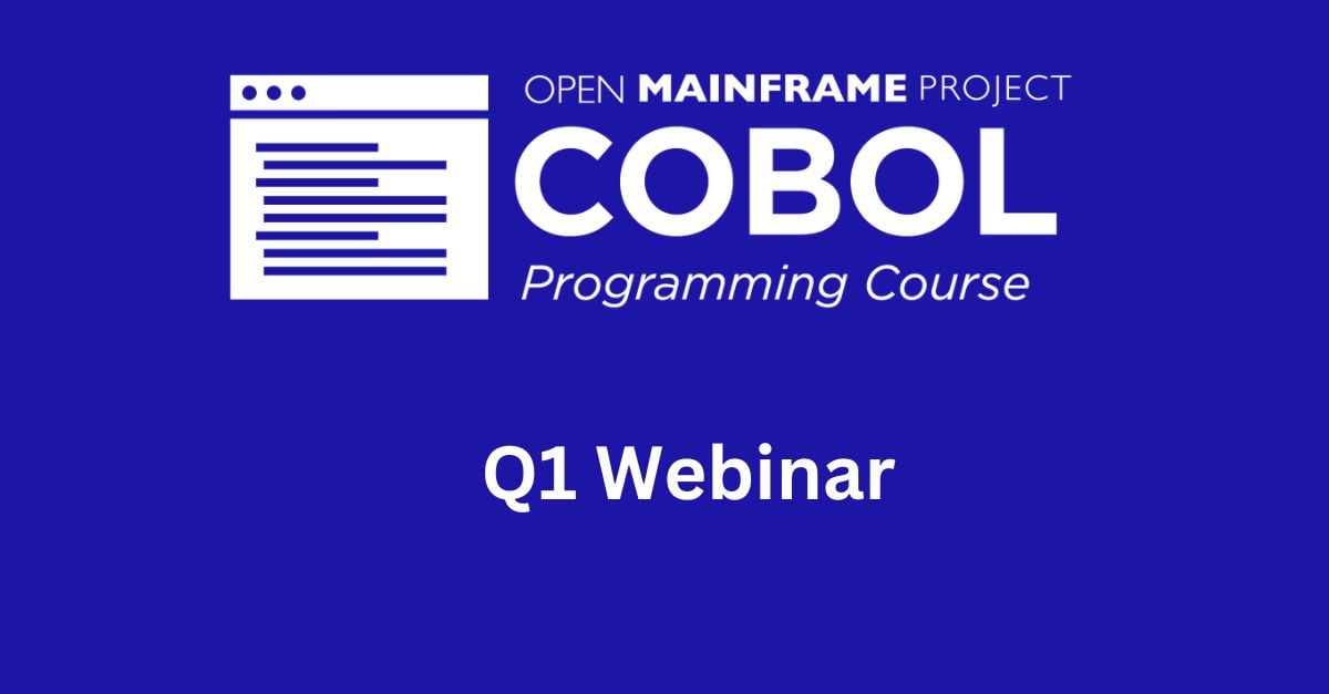 OpenMFProject's tweet photo. Still time to register for tomorrow's (March 19) #COBOLProgrammingCourse Q1 #Webinar. @OpenMFProject #ambassador Adam Wolfe from @Broadcom will share details about #Zowe v3, the impact it will have on the #COBOL course &amp; more: https://t.co/T70xXe1lJ6 #COBOLRocks #opensource https://t.co/YTz1BrZkjc