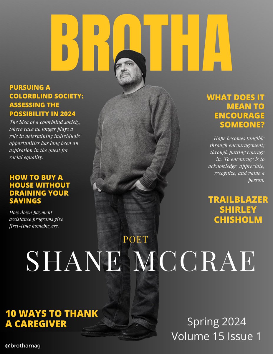 Poet Shane McCrae (@akasomeguy) is our cover story to kick off year 15. Issue goes live on FRIDAY!