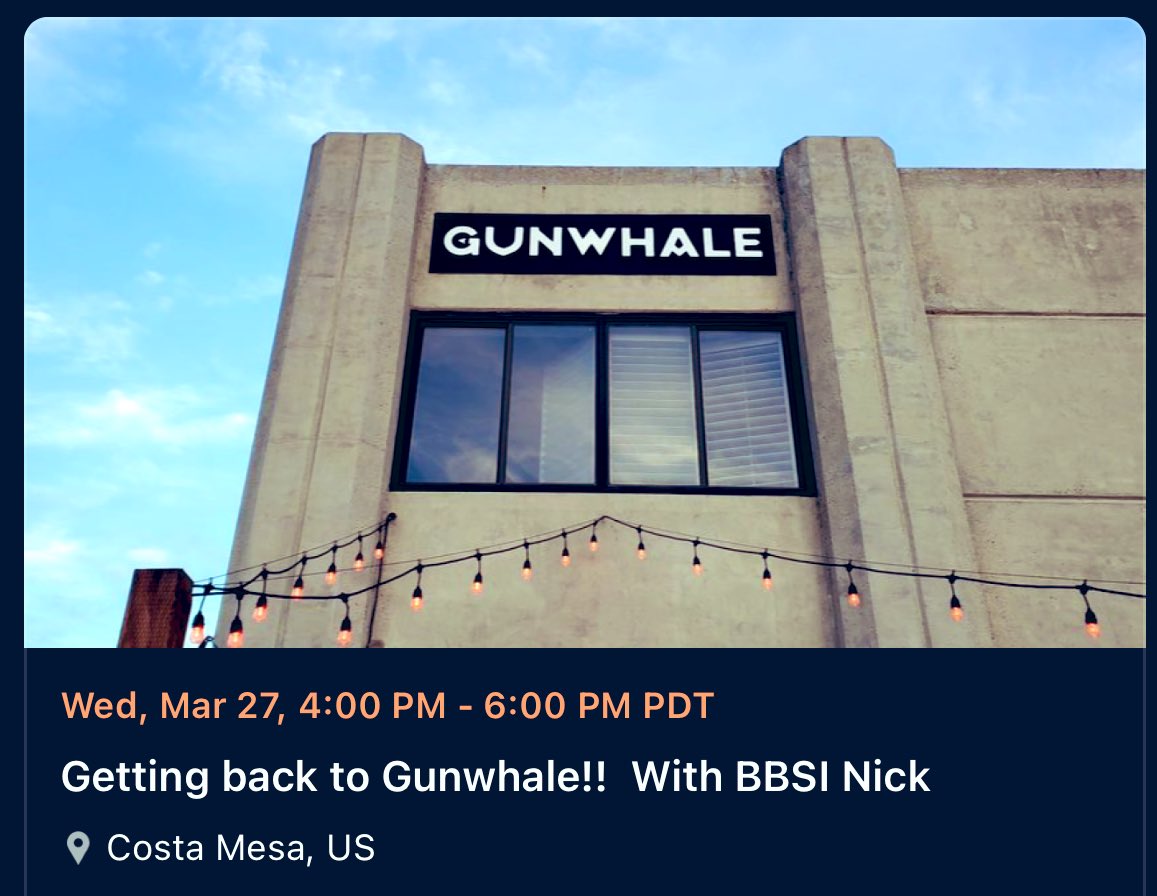 Broker_Brett's tweet photo. Going to Gunwhale next Wed with my salty #OCsales friends if any of my local Twitter peeps want to crash.
@FAfied32 @dtmorgan18 @skylarromines @luke_metro @dkorpman @JimKinmartin @infamousv129 @Peter_Mck1 @ransomthoughts @JAocsta1509
#OCstartups #OCsmallbiz #OCtech https://t.co/XVJLfNvKYP