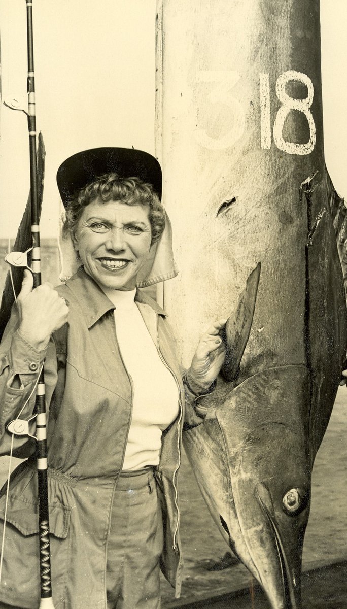 From NY socialite to fishing icon, Eugenie 'Genie' Marron's journey began with a wild chase for a 430lb tuna, leading to legendary catches like a 772lb swordfish. A pioneer who broke barriers, her legacy sails on. Dive into her story: bit.ly/3VG8wb9 #WomensHistoryMonth