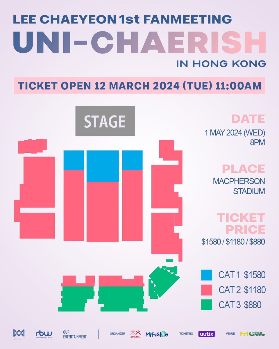ourentkr's tweet photo. 《LEE CHAEYEON 1st FANMEETING UNI-CHAERISH in HONG KONG》
📷날짜 | 2024년 5월 1일 (수)
📷시간 | 오후 8시 (홍콩시간GMT+8)
📷장소 | 맥퍼슨 스타디움
#이채연 #李彩演 #leechaeyeon #chaeyeon 
#CHAERISH #FANMEETING #ourent
#AboutNOWEntertainment #MiFaShow https://t.co/8aRTYc7Q62