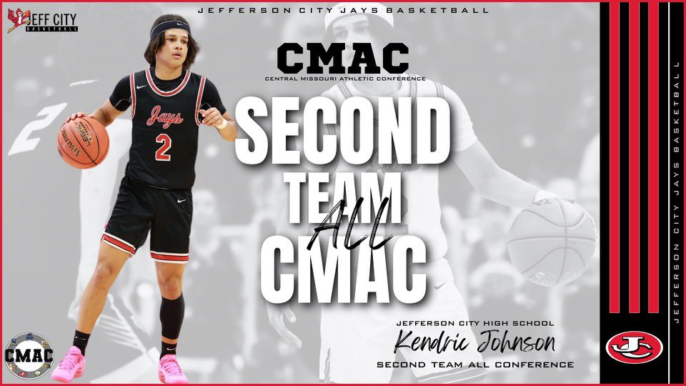 Congrats to Kendric Johnson on back to back 2nd Team All-CMAC honors! @Kendric_5_
