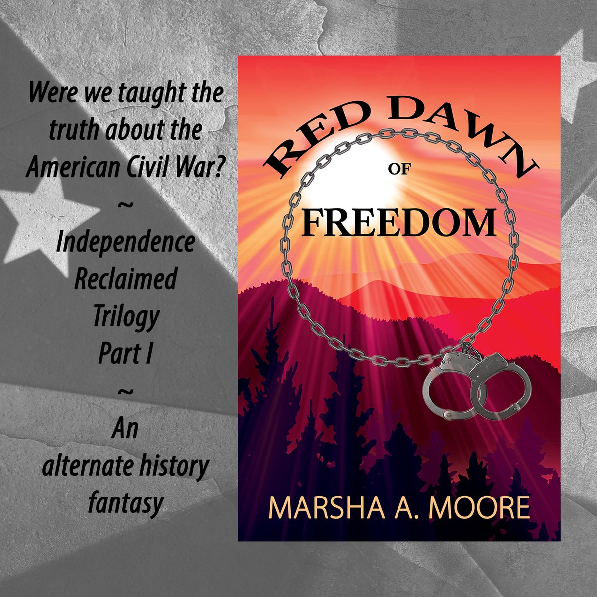 Red Dawn of Freedom, Independence Reclaimed Trilogy
Can she right magical history’s wrong? Stop a vile outcome of the US Civil War—perpetual torture of deceased slaves? Or will she face the same fate?
amazon.com/dp/B0CX27Q6KJ
