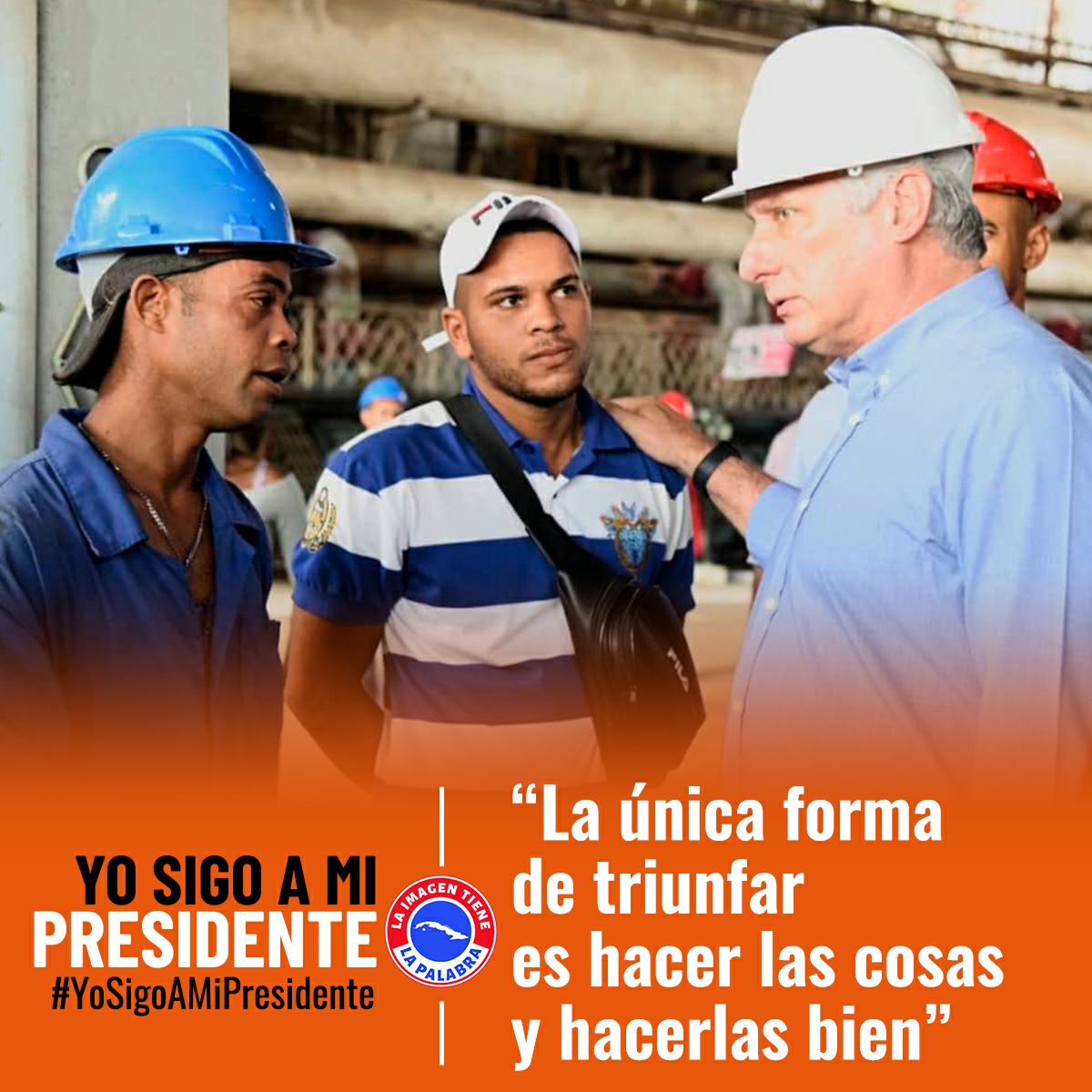 #YoSigoAMiPresidente. #EstaEsLaRevolución #CubaEnPaz #FidelPorSiempre #JuntosSomosMásFuertes