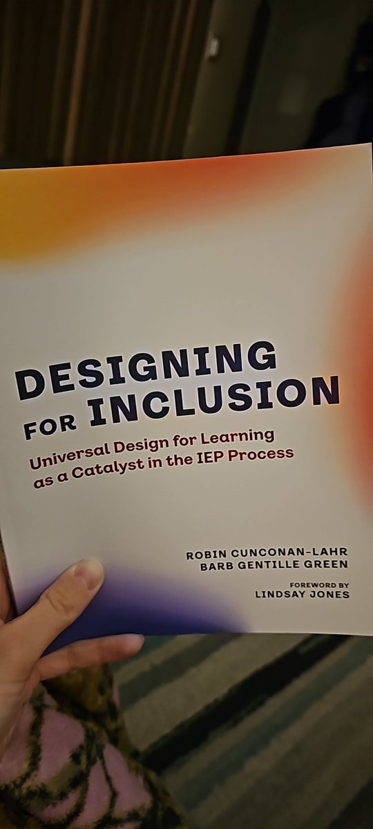 Looking forward to diving into this text this evening to expand my knowledge and practice! <a href="/RCunconanLahr/">Robin Cunconan-Lahr</a> @BGentilleGreen #UDLchat #UDL #Inclusion