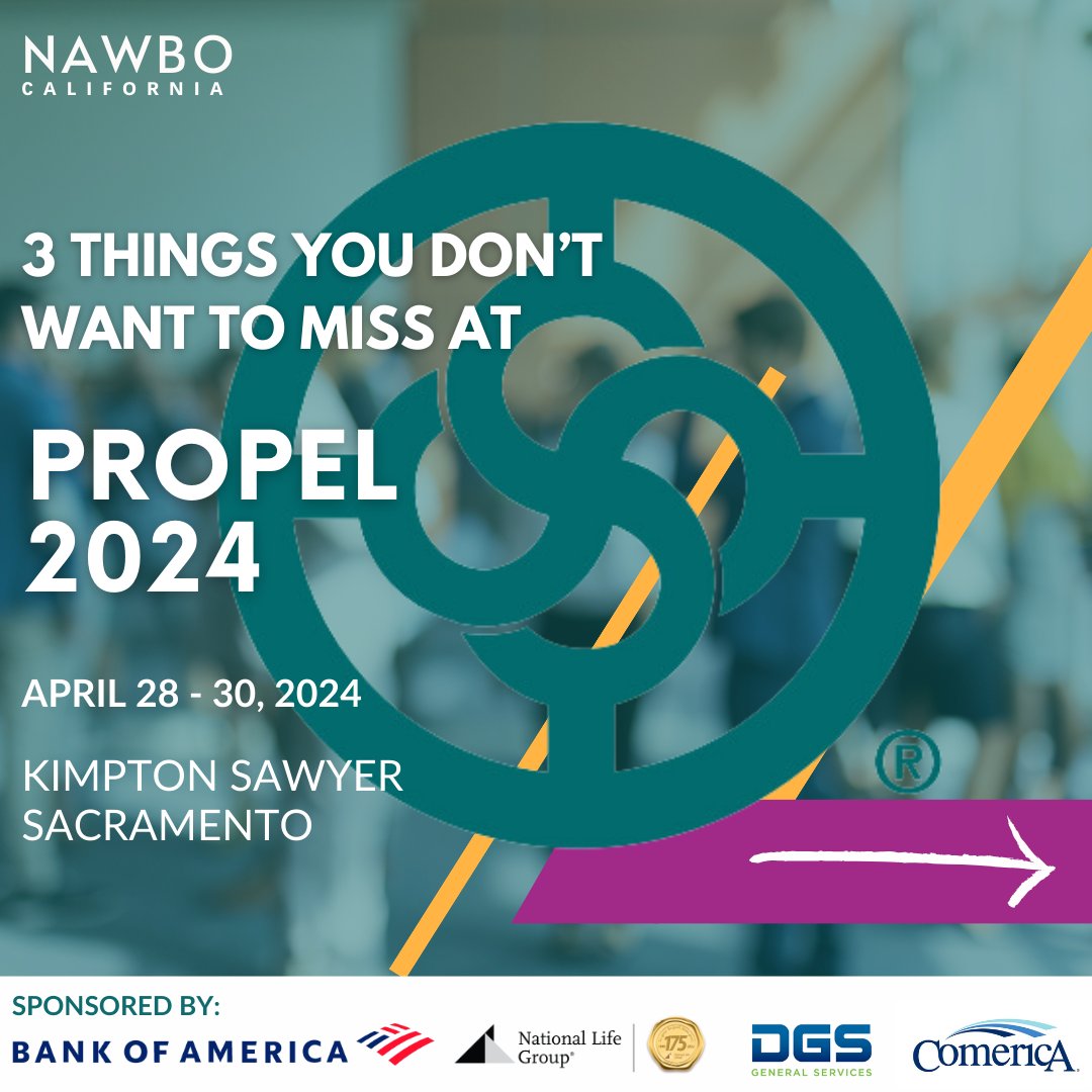 Propel is coming up & we cannot wait to see you there! Don’t miss: 1️⃣ Keynote speech & 4x Olympian, Chaunte Lowe. 2️⃣ Women Business Owner of the Year Gala. 3️⃣ Enter for a chance to win a stunning Gucci bag giveaway! Get your tickets at nawbocapropel.com 🔗 #nawbo