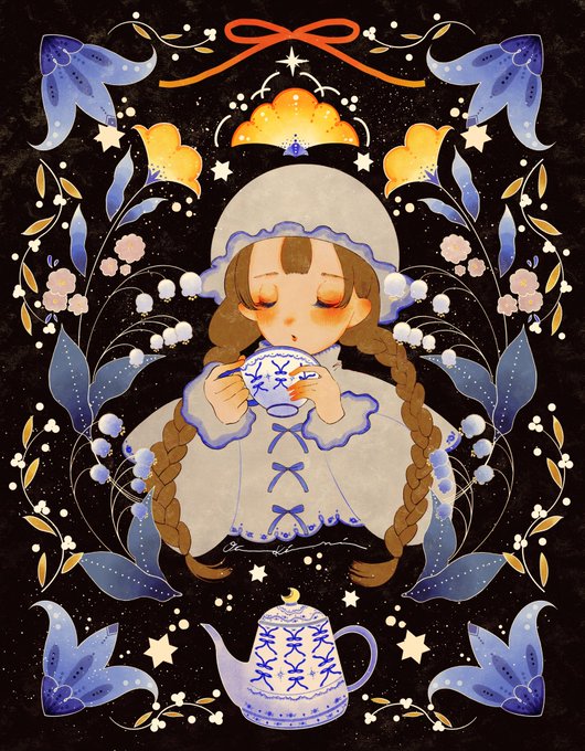 「flower teapot」 illustration images(Latest)｜3pages