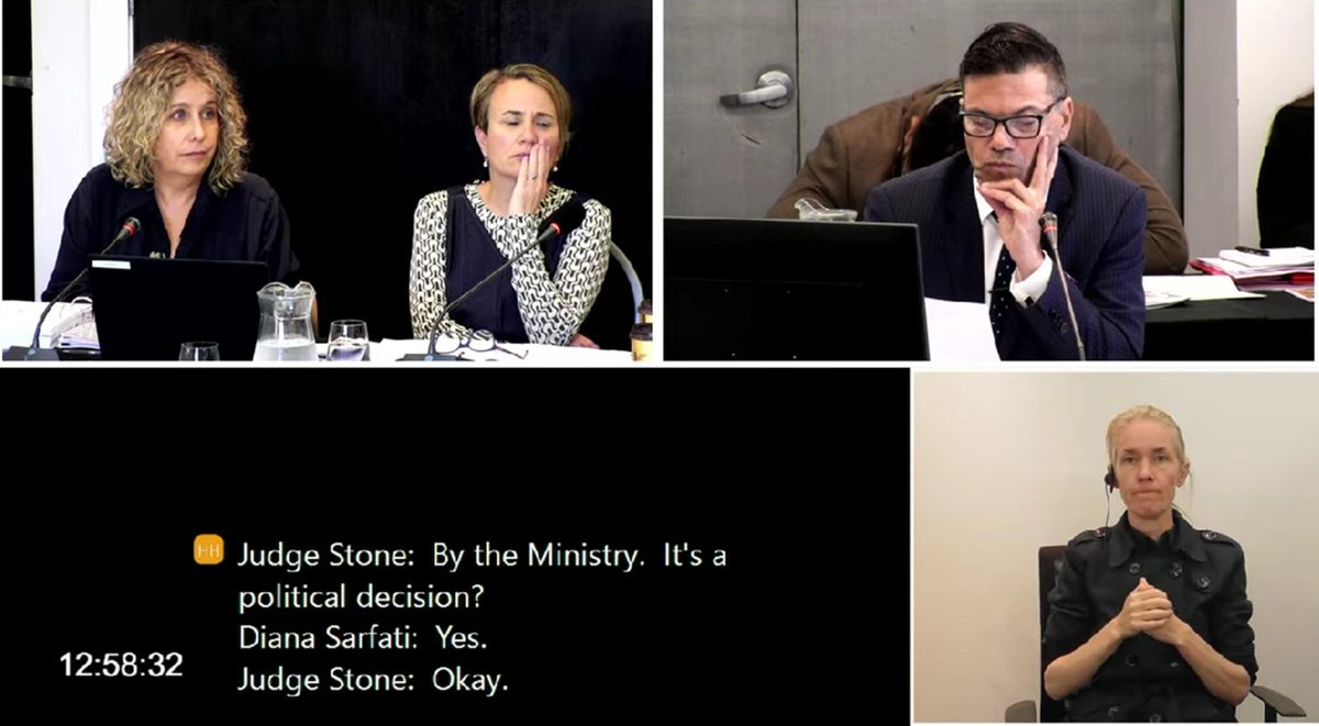 KohaoTe's tweet photo. #WAI2575  
In response to His Honour Judge Stone, Director–General of @minhealthnz Dr Sarfati confirms that the disestablishment of @TeAkaWhaiOra was a "political decision". https://t.co/xCMU8xrhzG
